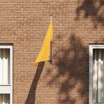 vidaXL Support de drapeau pour drapeau - Monté au mur  acier noir