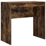 vidaXL Bureau avec tiroir avec étagère avec stockage 2 Pièces Chêne fumé
