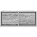 vidaXL Meuble TV sonoma gris 60x31x25 5 cm bois d'ingénierie