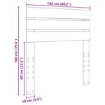 vidaXL Tête de lit Bois Ancien 100 cm Bois d'ingénierie