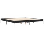 vidaXL Cadre de lit sans matelas noir 200x200 cm