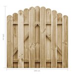 vidaXL Portail de jardin Bois de pin imprégné 100x100 cm
