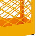 vidaXL Support de parapluie jaune moutarde   28x12x41 cm  Acier