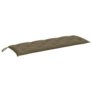 vidaXL Coussin de banc de jardin taupe mélangé 150x50x7 cm tissu
