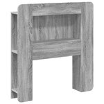 vidaXL Cabinet de Tête de Lit Sonoma gris Bois d’ingénierie