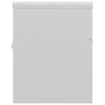 vidaXL Armoire d'évier avec lavabo intégré Blanc brillant