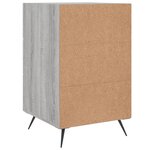 vidaXL Table de chevet sonoma gris 40x40x66 cm bois d'ingénierie