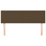 vidaXL Têtes de lit 2 Pièces Marron foncé 72x5x78/88 cm Tissu