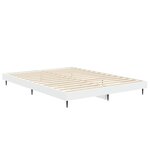 vidaXL Cadre de lit sans matelas blanc 140x190 cm bois d'ingénierie