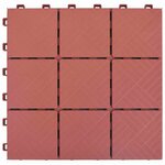 vidaXL Carreau de terrasse 10 Pièces Rouge 30 5 x 30 5 x 2 2 cm