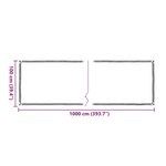 vidaXL Housse de protection plantes avec œillets 1x10 m polyéthylène