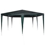 vidaXL Tente de fête Vert  Blanc 400 x 400 x 266 cm Polyester  Acier