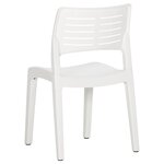 vidaXL Chaises de jardin lot de 2 Blanc Polypropylène