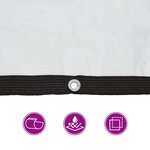 vidaXL Couverture pour plantes Transparent 12 x 12 m PE