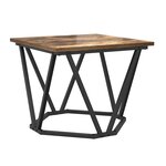 vidaXL Table basse 3 Pièces Chêne fumé 50 x 50 x 40 cm