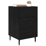vidaXL Cabinet de chevet Chêne noir 40 x 40 x 66 cm Bois d'ingénierie