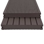 vidaXL Panneaux de terrasse solides WPC 20 m² 4 m Marron foncé