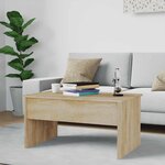 vidaXL Table basse chêne sonoma 80x50 5x41 5 cm bois d'ingénierie