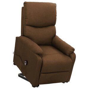 vidaXL Fauteuil Marron Tissu