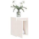 vidaXL Armoire murale Blanc 30x30x40 cm Bois de pin massif