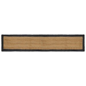 vidaXL Tapis de surface Gris foncé 60 x 400 cm Jute