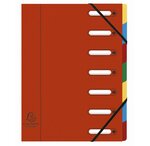 Trieur Harmonika  A4  7 compartiments  rouge x 8 EXACOMPTA
