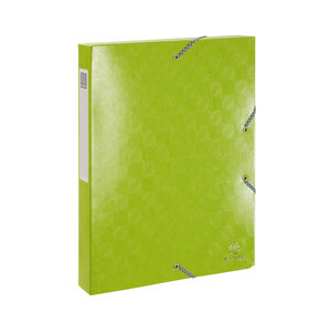 Boite de classement carte lustrée gaufrée pelliculée 1928 dos 4cm A4 coloris aléatoires EXACOMPTA