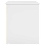 vidaXL Maison pour chat Blanc Brillant 53 x 52 x 62 cm