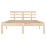 vidaXL Cadre de lit sans matelas bois massif 140x200 cm