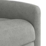 vidaXL Fauteuil inclinable de massage gris clair tissu microfibre