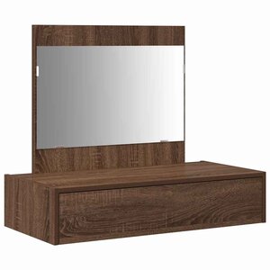 vidaXL Table de Toilette Marron 83 x 40 x 70 cm Bois d'ingénierie