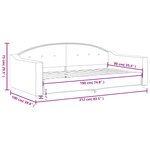 vidaXL Lit de repos sans matelas gris clair 90x190 cm tissu