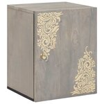 vidaXL Ensemble de mobilier de salle de bain avec tiroir 5 Pièces Gris
