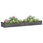 vidaXL Lit surélevé de jardin doublure 240x45x25 cm bois massif sapin