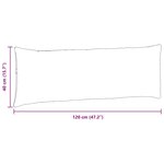 vidaXL Coussins de canapé 2 Pièces Noir 120 x 40 cm tissu