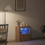 vidaXL Buffet Marron 60.5 x 37 x 67 cm Bois d'ingénierie