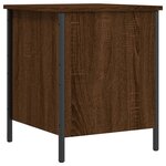 vidaXL Banc de rangement chêne marron 40x42 5x50 cm bois d'ingénierie