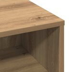 vidaXL Table basse chêne artisanal 60 x 60 x 30 cm Bois d'ingénierie