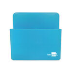 Liderpapel pot a crayons plastique magnetique - 12.5x7.5x4cm - bleu