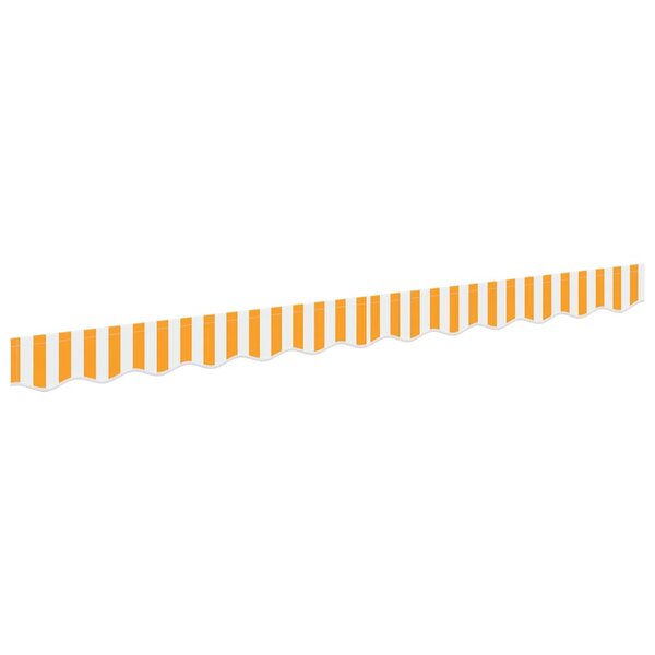 vidaXL Bande de auvent Jaune et blanc 2.3 x 0.2 m Toile
