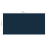 vidaXL Film solaire de piscine flottant PE 488x244 cm Noir et bleu