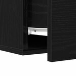 vidaXL Cabinet de chevet 2 Pièces Chêne noir 35 x 35 x 20 cm