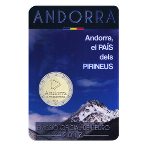 2 euros commémorative Andorre 2017 BU - Le pays des Pyrénées.