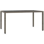 vidaXL Ensemble à manger de jardin 5 Pièces coussins gris résine tressée