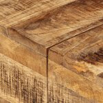 vidaXL Table basse 68x68x41 cm Bois de manguier brut