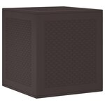 vidaXL Coffre de rangement jardin Marron 55x53x57 cm PP