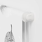 vidaXL Store enrouleur de douche 130x240 cm largeur du tissu 126 cm