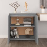vidaXL Buffet Sonoma gris 70x41x75 cm Bois d'ingénierie