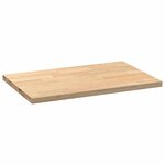 vidaXL Plan de travail de cuisine bois de chêne massif rectangulaire