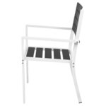 vidaXL Ensemble de Mobilier 5 Pièces Noir et Blanc